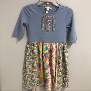 Matilda Jane Blue Lets Talk Dress Girls Size 8
